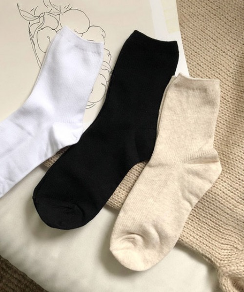 nov cotton socks (3color)
